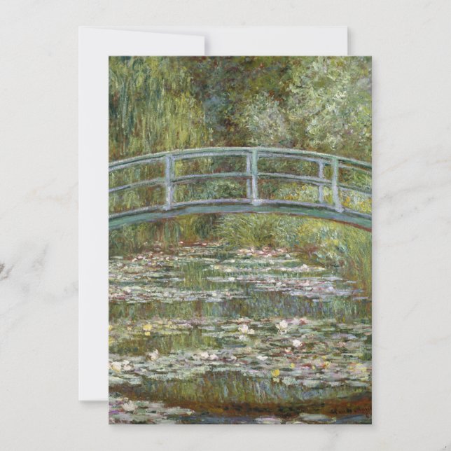 Vatten-Lily Pond | Claude Monet Card (Framsida)