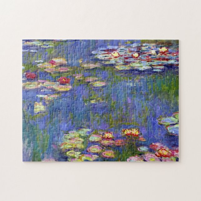 Vatten Lily Pond Claude Monet Fine Art Pussel (Horisontell)