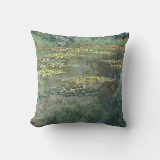 Vatten Lily Pond Claude Monet Kudde (Framsida)