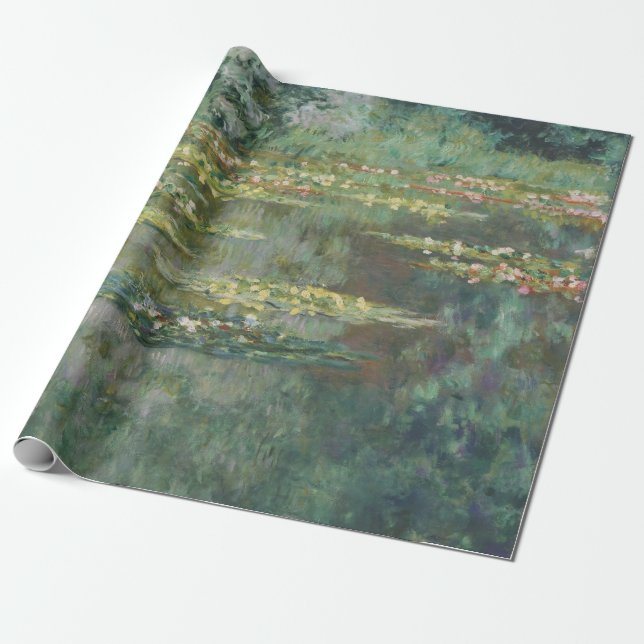 Vatten Lily Pond Claude Monet Presentpapper (Utrullad)