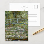 Vatten-Lily Pond | Claude Monet Vykort<br><div class="desc">Vatten-Lily Pond (1899) av Fransk Impressionist artist Claude Monet. Den ursprungliga bran är en bild av ett trädgårdslandskap med vatten under den japanska bron. Använda verktygen för att lägga till anpassningsbar eller anpassa bilden.</div>