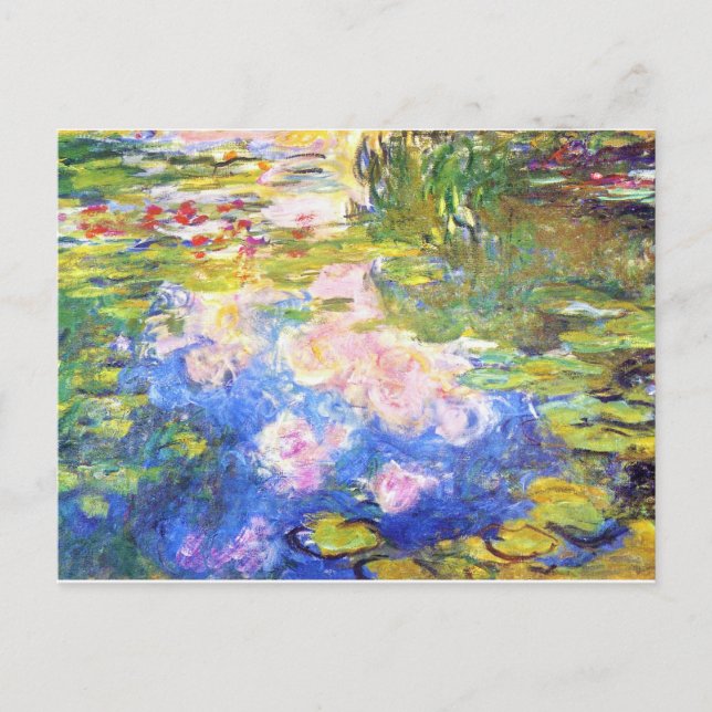 Vatten Lily Pond Claude Monet Vykort (Framsida)