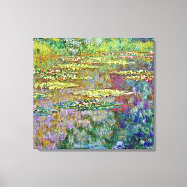 Vatten Lily Pond Fine Art Canvastryck (Framsida)