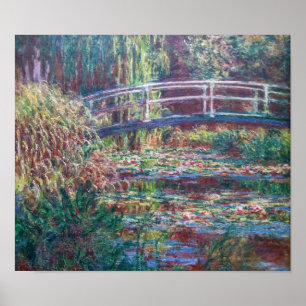 Vatten Lily Pond (Harmonie Ro), Monet Poster