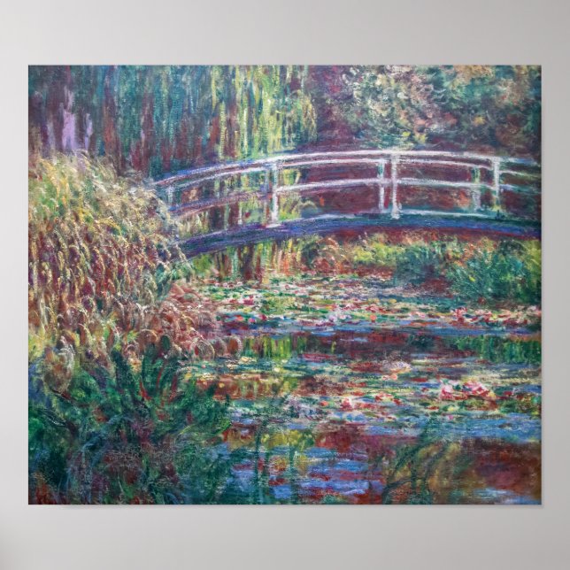 Vatten Lily Pond (Harmonie Ro), Monet Poster (Framsidan)