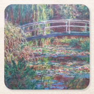 Vatten Lily Pond (Harmonie Ro), Monet Underlägg Papper Kvadrat
