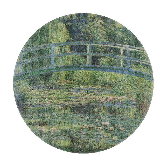 Vatten-Lily Pond, liggande Oljemålning, Monet (Framsidan)
