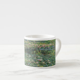 Vatten-Lily Pond, liggande Oljemålning, Monet Espressomugg