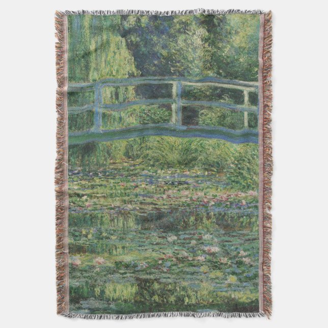Vatten-Lily Pond, liggande Oljemålning, Monet Filt (Framsidan Vertikal)