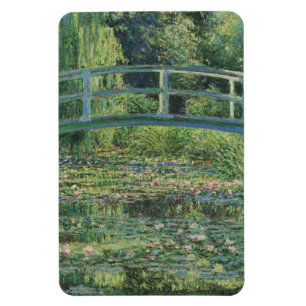 Vatten-Lily Pond, liggande Oljemålning, Monet Magnet