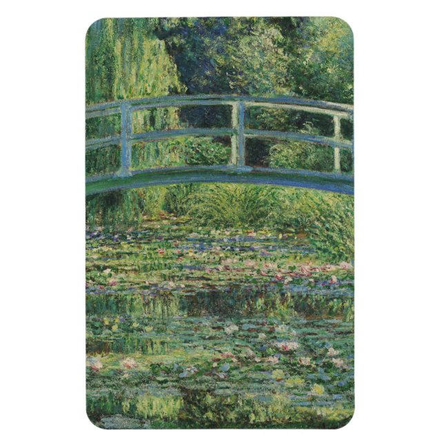 Vatten-Lily Pond, liggande Oljemålning, Monet Magnet (Vertikal)
