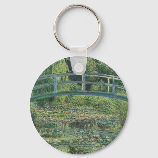 Vatten-Lily Pond, liggande Oljemålning, Monet Nyckelring (Framsida)