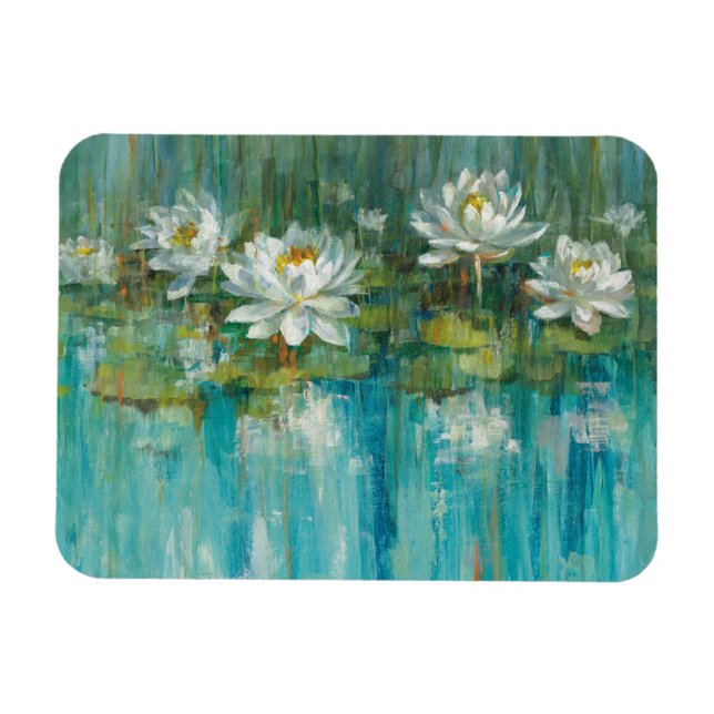 Vatten Lily Pond Magnet (Horisontell)