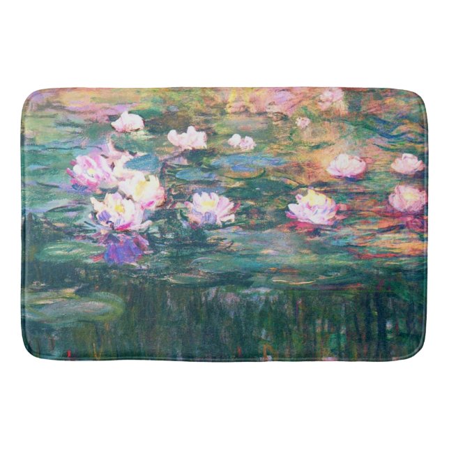 Vatten Lily Pond Monet Fine Art Badrumsmatta (Framsidan)