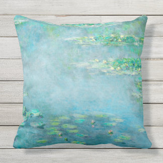 Vatten Lily Pond Monet Fine Art Utomhuskudde