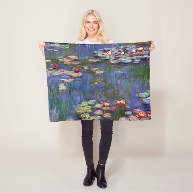 Vatten Lily Pond, Monet Fleecefilt (På plats)