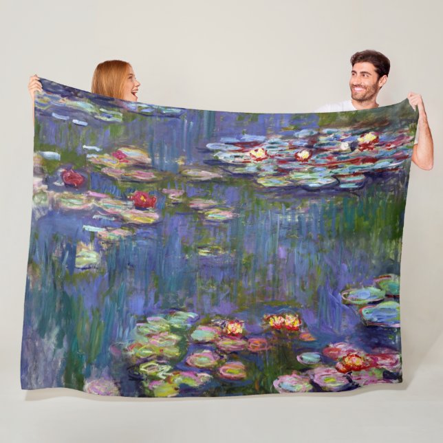 Vatten Lily Pond, Monet Fleecefilt (På plats)