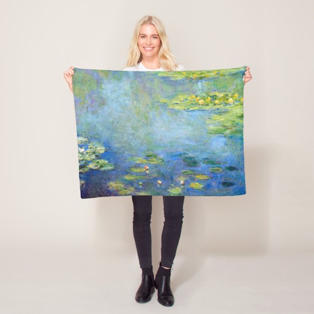 Vatten Lily Pond, Monet Fleecefilt (På plats)