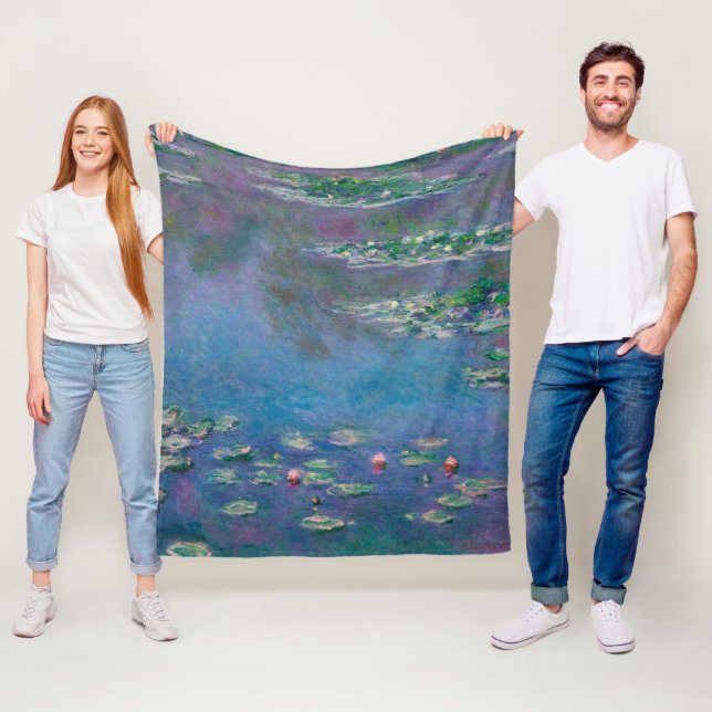 Vatten Lily Pond, Monet Fleecefilt (På plats)