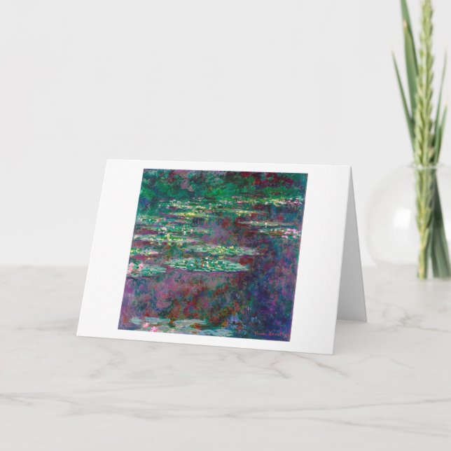 Vatten Lily Pond, Monet Kort (Framsida)