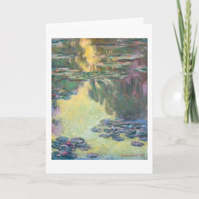 Vatten Lily Pond, Monet Kort (Framsida)
