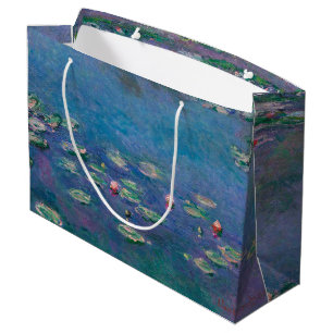 Vatten Lily Pond, Monet Large Gift Bag