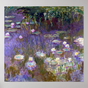 Vatten Lily Pond, Monet Poster