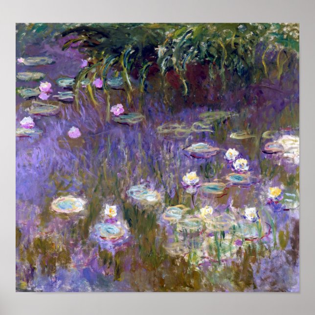 Vatten Lily Pond, Monet Poster (Framsidan)