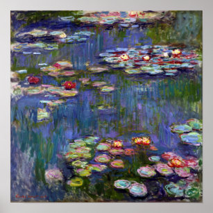Vatten Lily Pond, Monet Poster