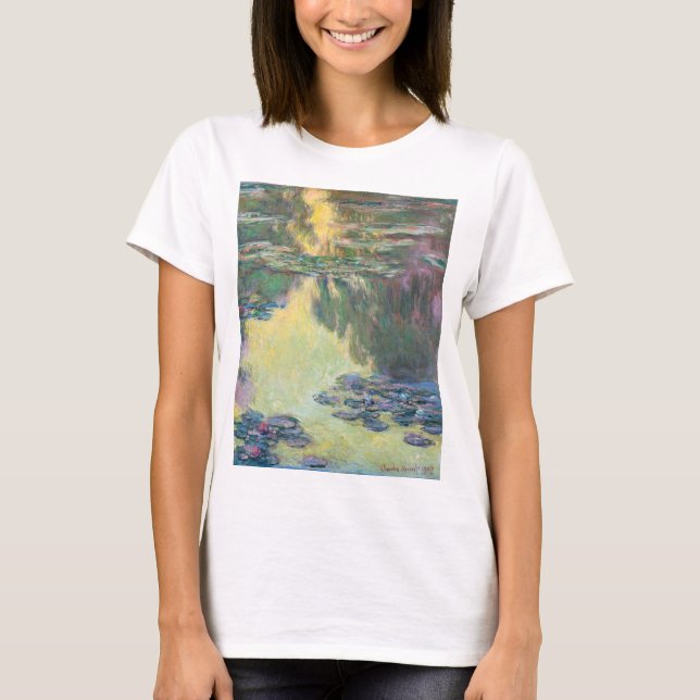 Vatten Lily Pond, Monet T Shirt (Framsida)