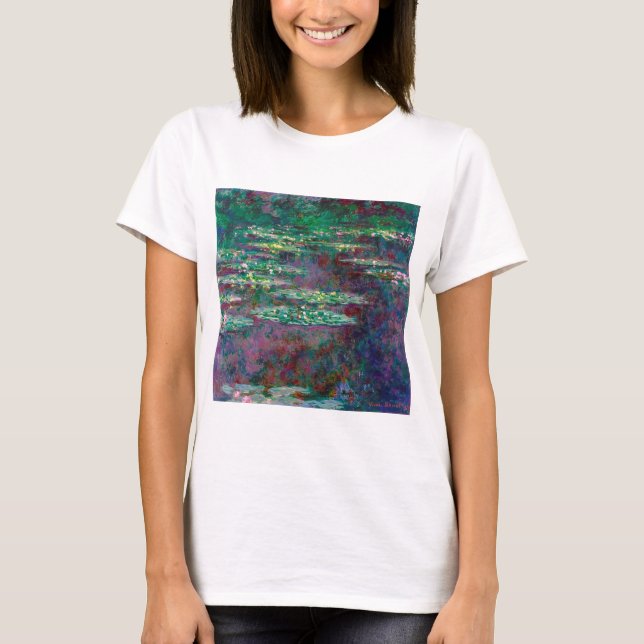 Vatten Lily Pond, Monet T Shirt (Framsida)