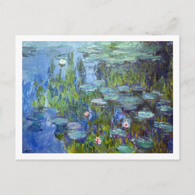 Vatten Lily Pond, Monet Vykort (Framsida)