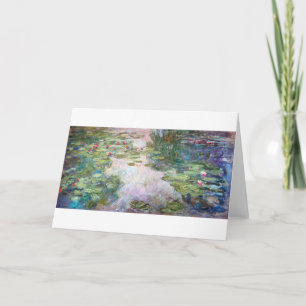 Vatten Lily Pond på Giverny, Claude Monet Kort