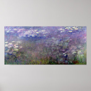 Vatten Lily Pond på Giverny, Claude Monet Poster