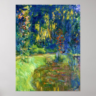 Vatten Lily Pond vid Giverney Poster