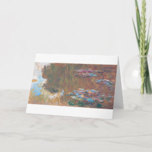Vatten Lily Pond vid Giverny, Claude Monet Kort
