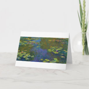 Vatten Lily Pond vid Giverny, Claude Monet Kort