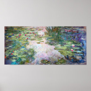 Vatten Lily Pond vid Giverny, Claude Monet Poster