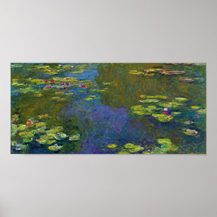 Vatten Lily Pond vid Giverny, Claude Monet Poster