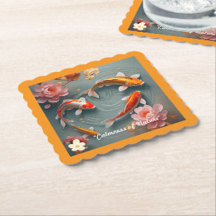 vatten Lily Serenity Underlägg Papper