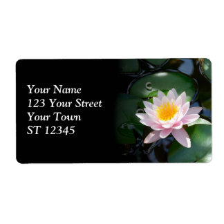 Vatten Lily Shipping Label Fraktsedel