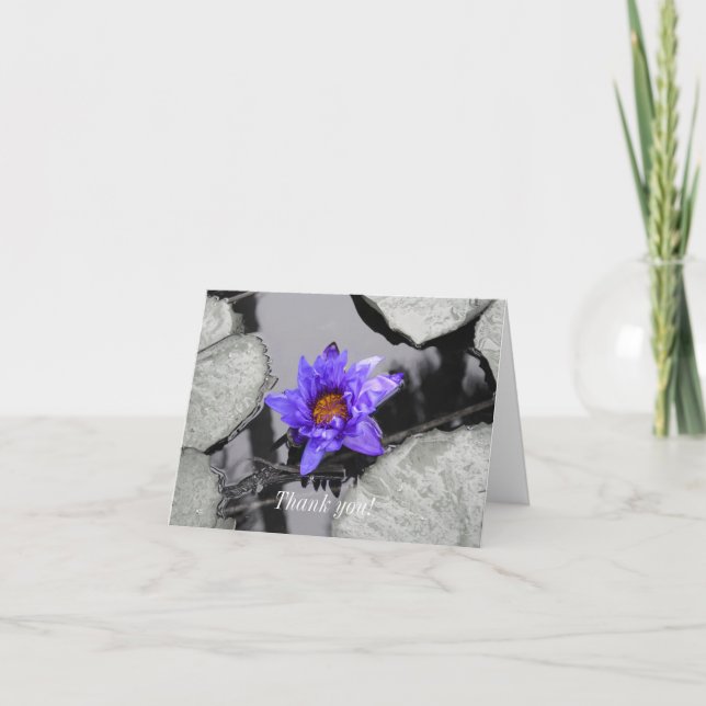 Vatten Lily Tack Kort (Framsida)