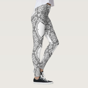 Vatten Line Loops Womens Anpassningsbar Leggings