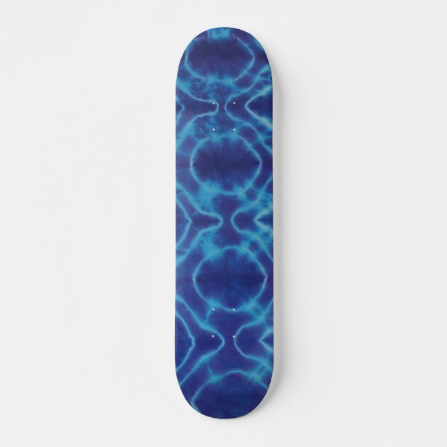 Vatten Linjer Tie Dye Mini Skateboard Bräda 18,5 Cm (Framsida)