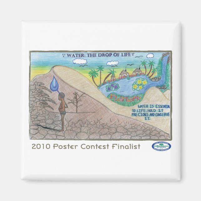 Vatten: Livet har fallit Magnet (Framsidan)