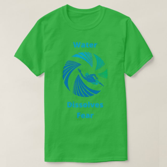 Vatten löser upp FearOpen Vatten Swimmer T Shirt (Design framsida)