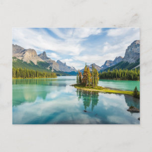 Vatten Maligne Lake, Jasper National Park, Kanad Vykort
