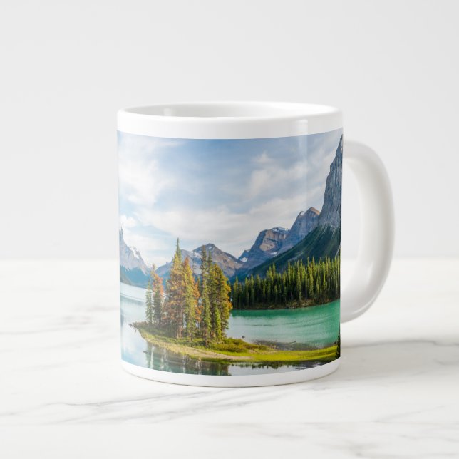 Vatten | Maligne Sjö, Jasper National Park, Kanada Jumbo Mugg (Framsida höger)