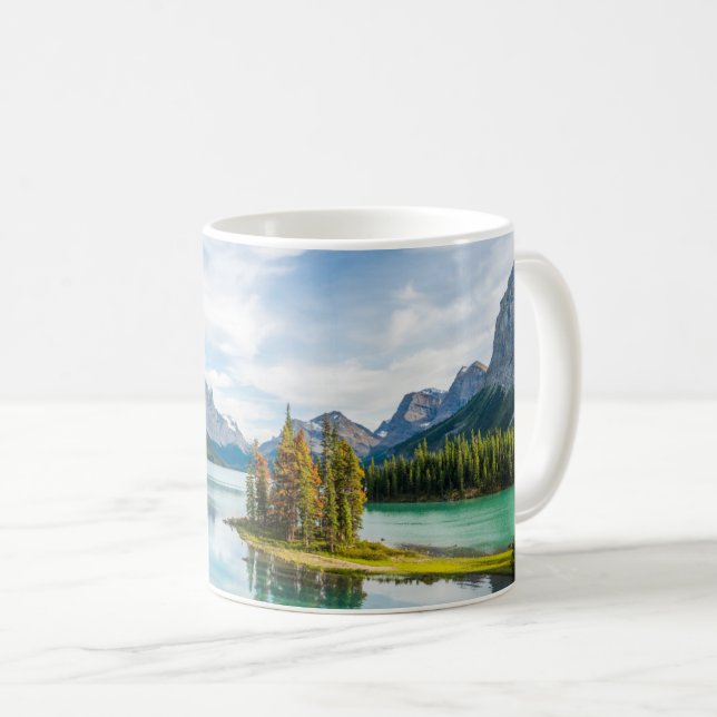 Vatten | Maligne Sjö, Jasper National Park, Kanada Kaffemugg (Framsida höger)