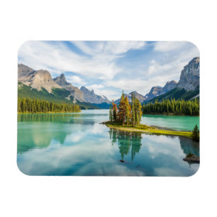 Vatten Maligne Sjö, Jasper National Park, Kanada Magnet